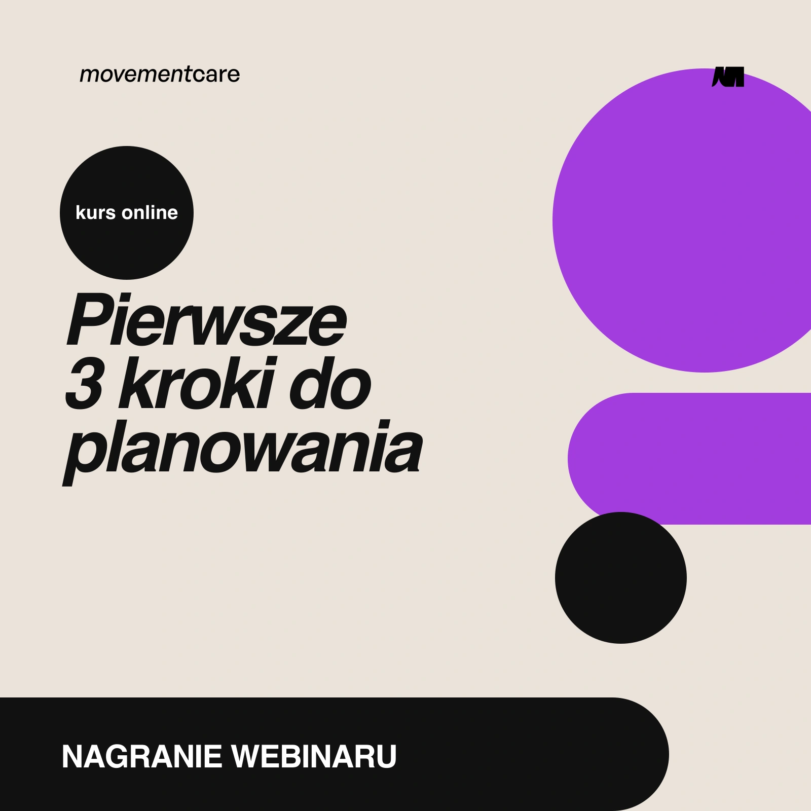 KURS ONLINE - Pierwsze 3 kroki do planowania treningu
