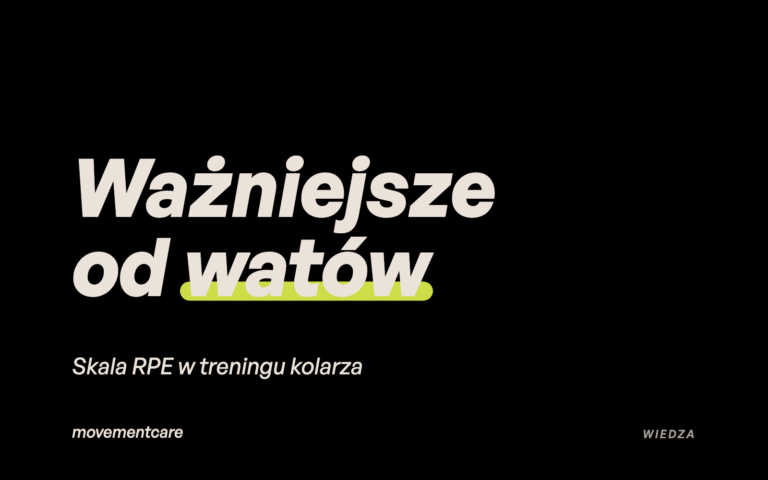 Ważniejsze od watów. Skala RPE w treningu kolarza